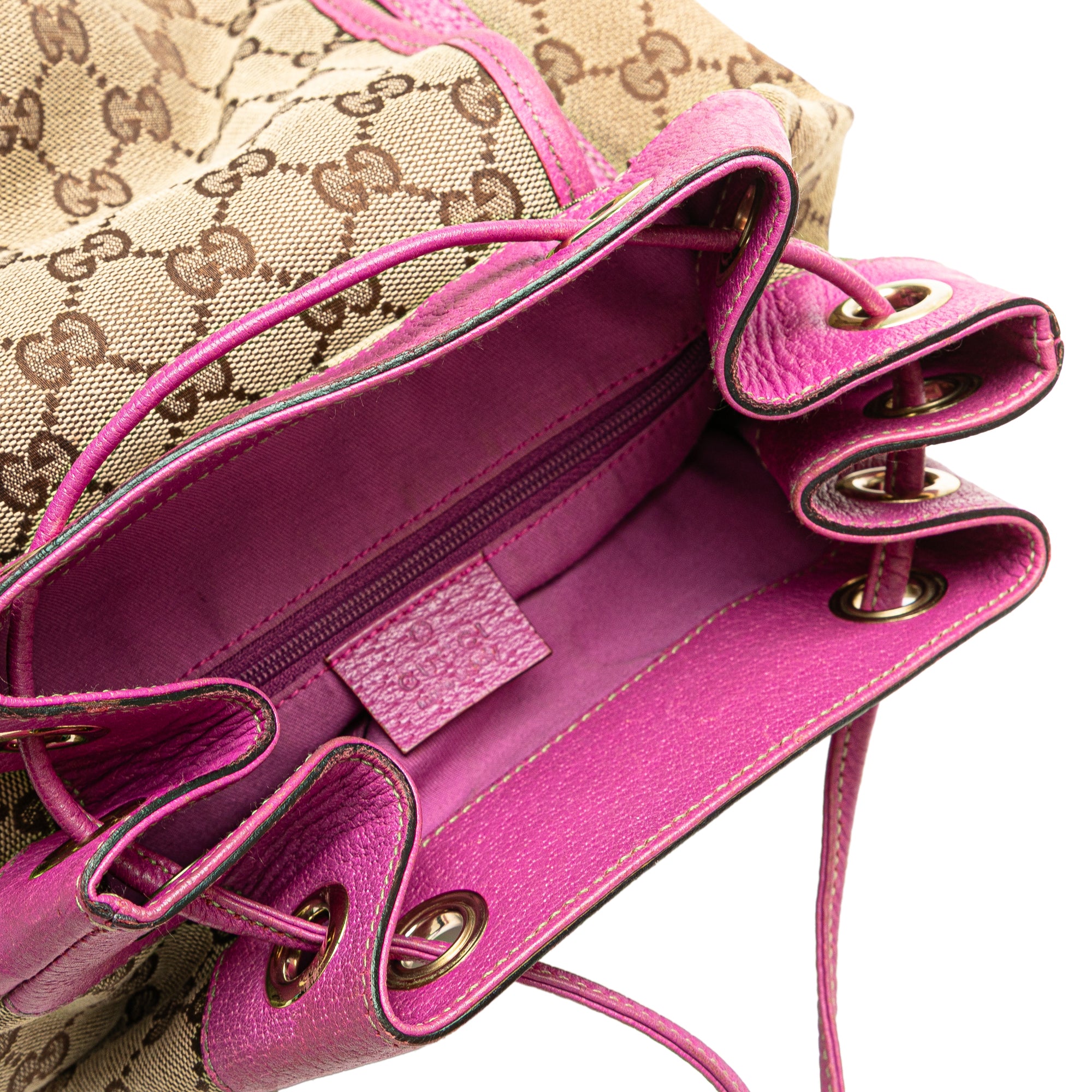 GG Canvas Abbey D Ring Backpack