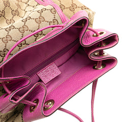 GG Canvas Abbey D Ring Backpack