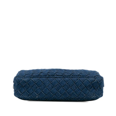 Small Denim Intreccio Camera Bag