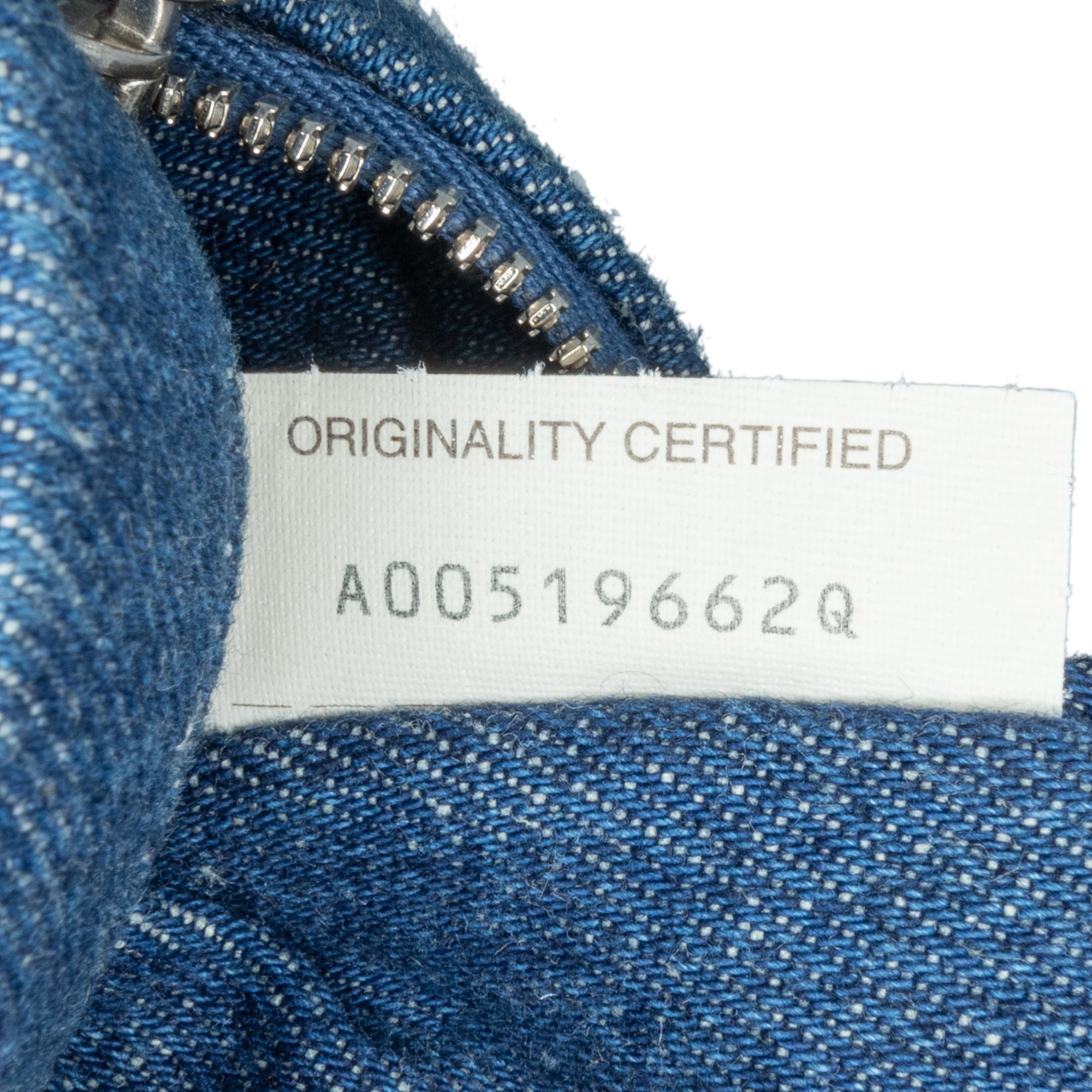 Small Denim Intreccio Camera Bag