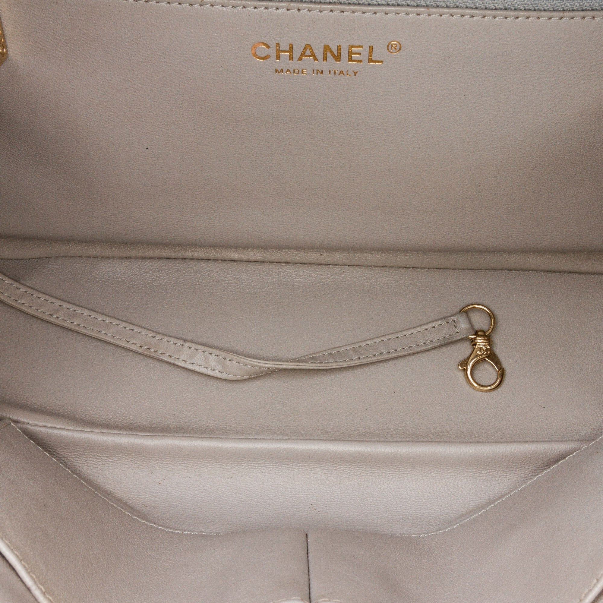 Medium Chevron Lambskin Trendy CC Bowling Bag