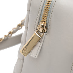 Medium Chevron Lambskin Trendy CC Bowling Bag