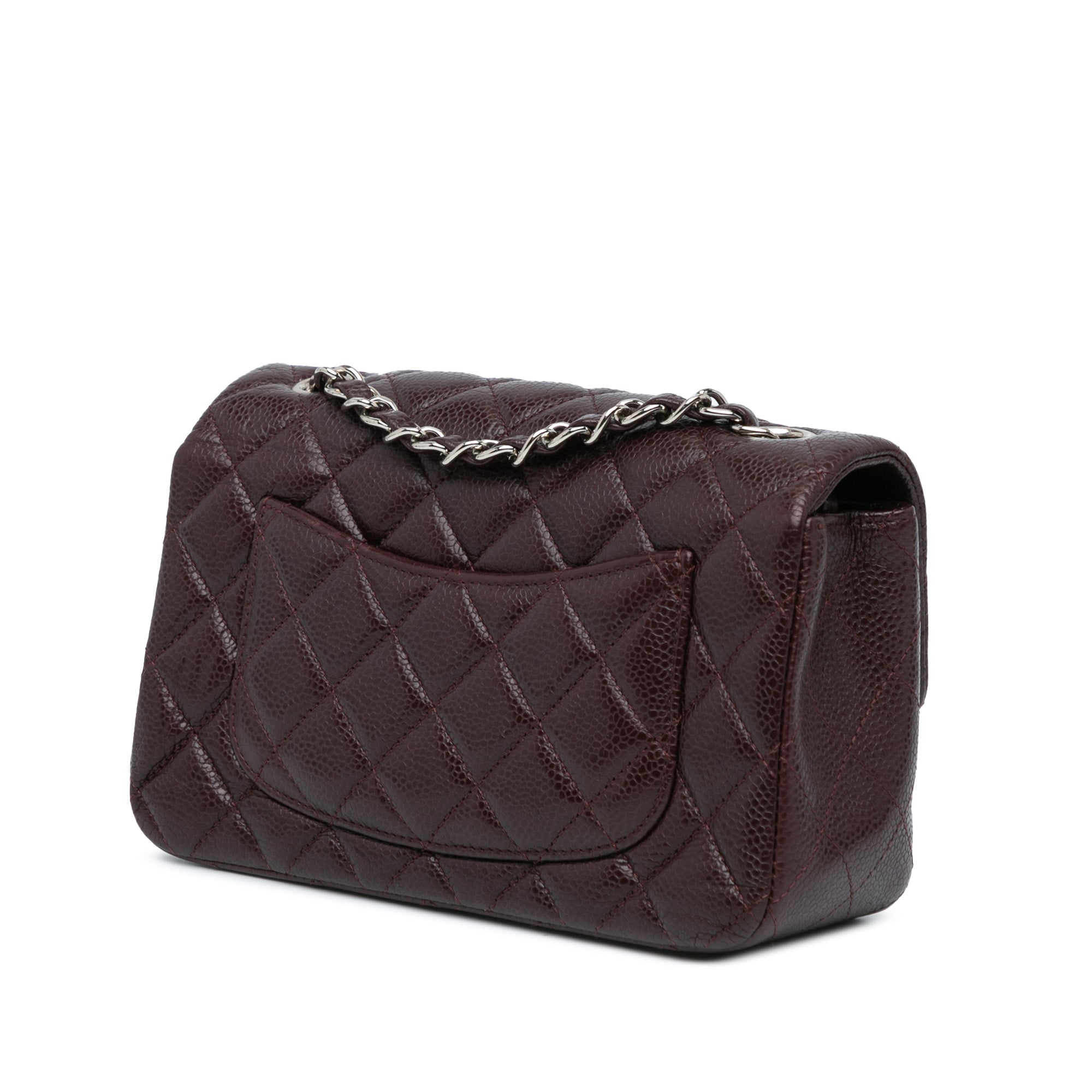 Mini Rectangular Classic Caviar Single Flap