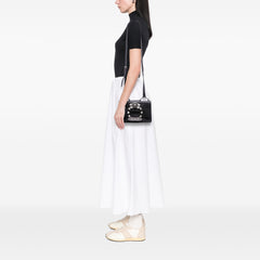 Goatskin Madras Soft Calf Crystal Embellished Crossbody