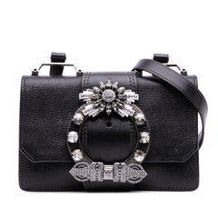 Goatskin Madras Soft Calf Crystal Embellished Crossbody