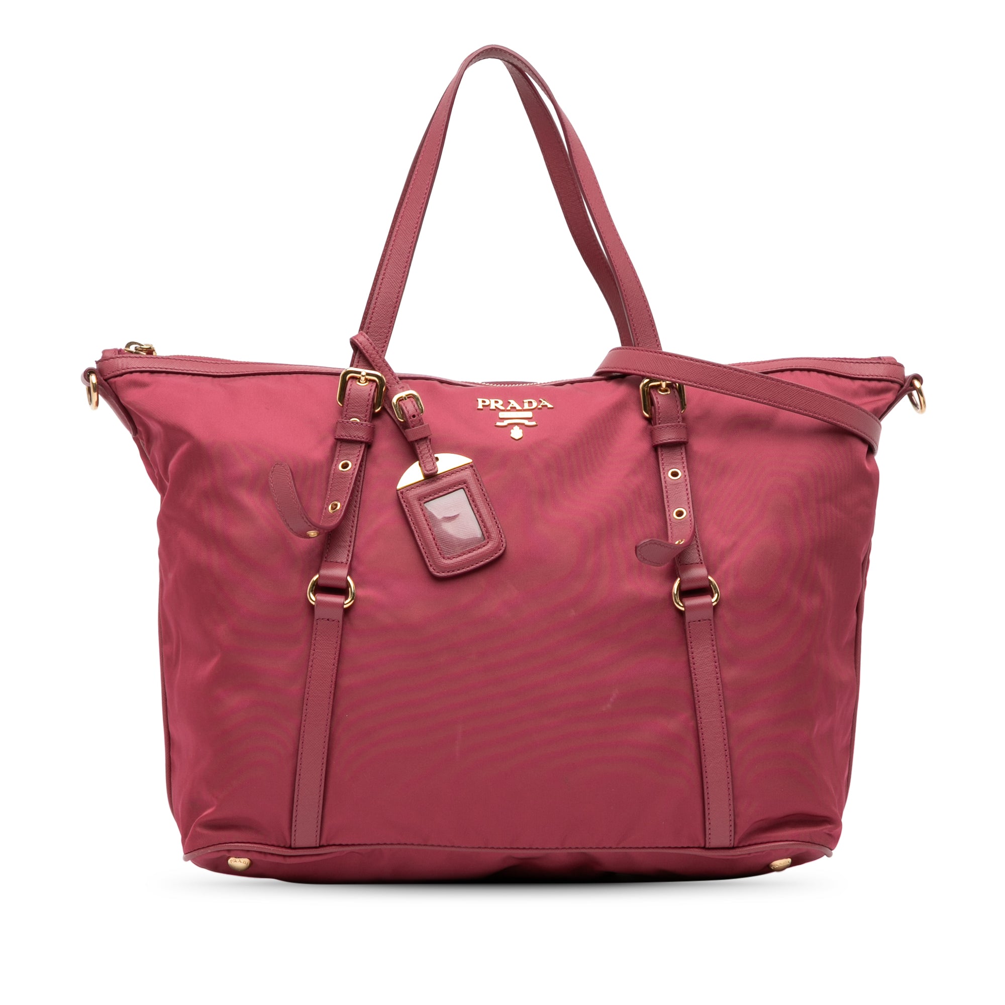 Saffiano Trimmed Tessuto Satchel