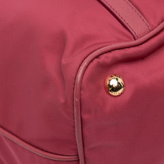 Saffiano Trimmed Tessuto Satchel