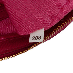 Saffiano Trimmed Tessuto Satchel
