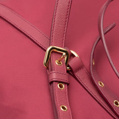 Saffiano Trimmed Tessuto Satchel