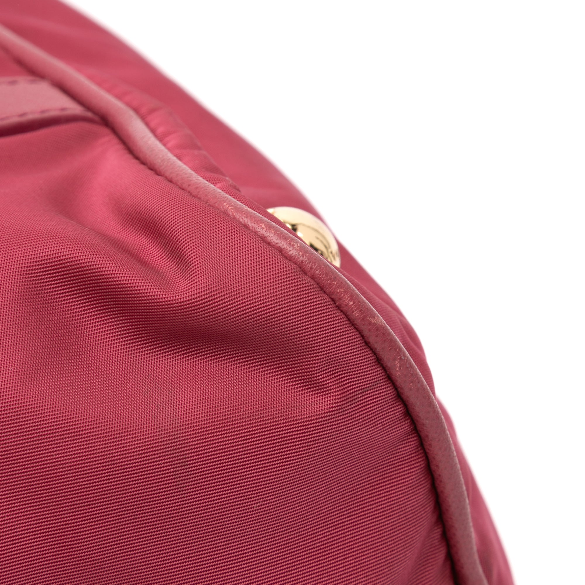 Saffiano Trimmed Tessuto Satchel