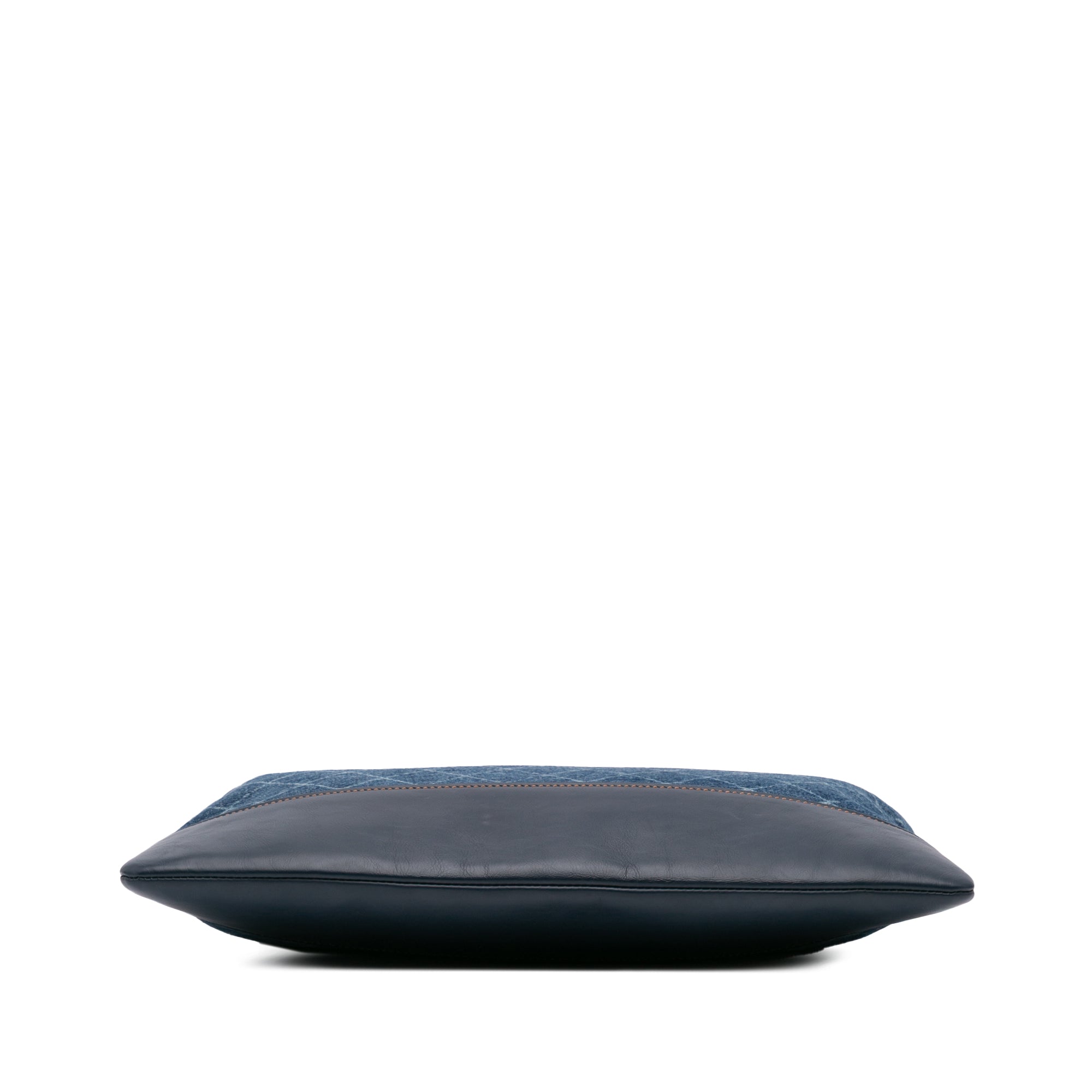 Large Denim Gabrielle O Case Clutch