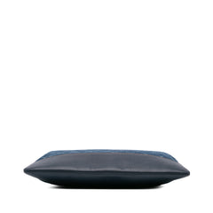 Large Denim Gabrielle O Case Clutch