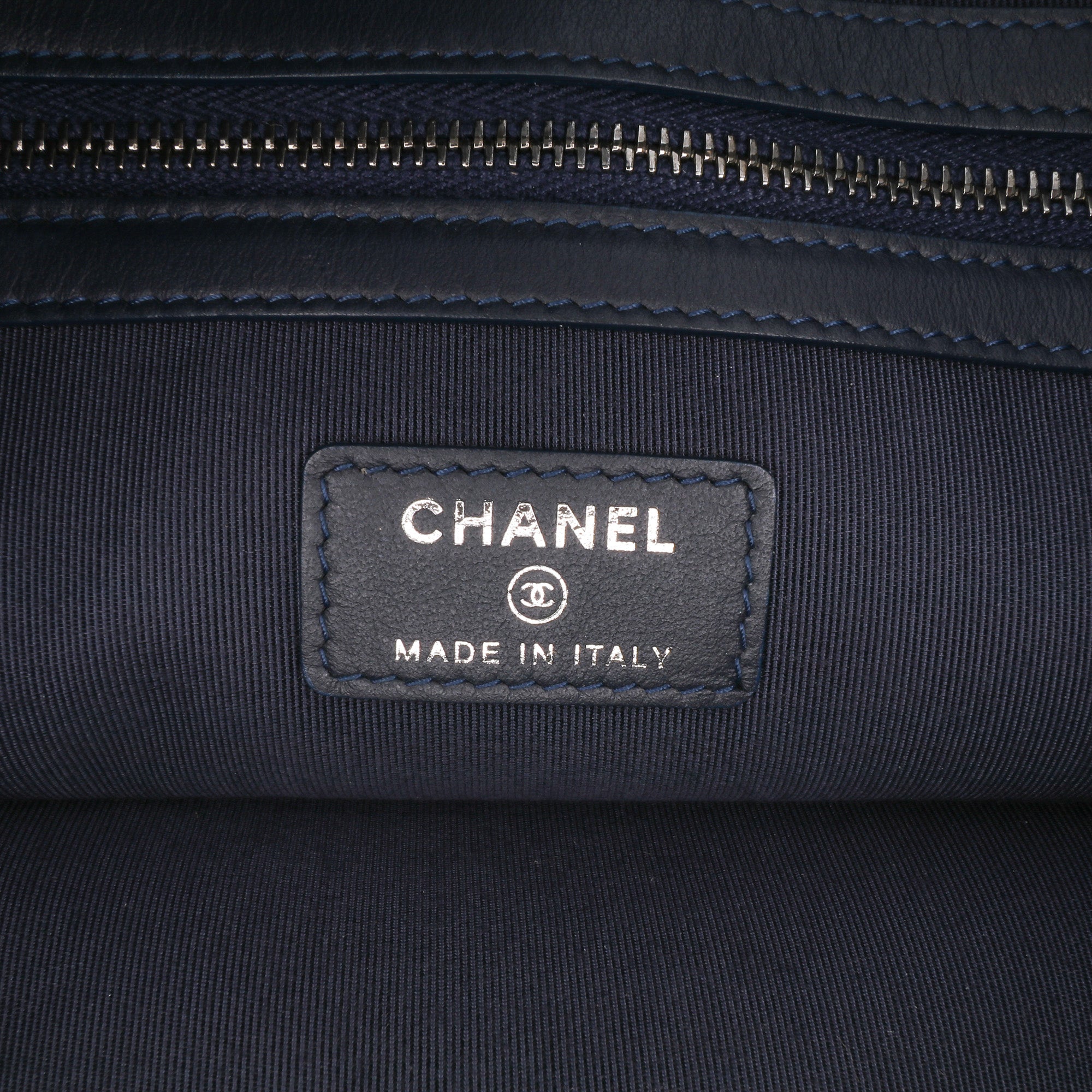 Large Denim Gabrielle O Case Clutch