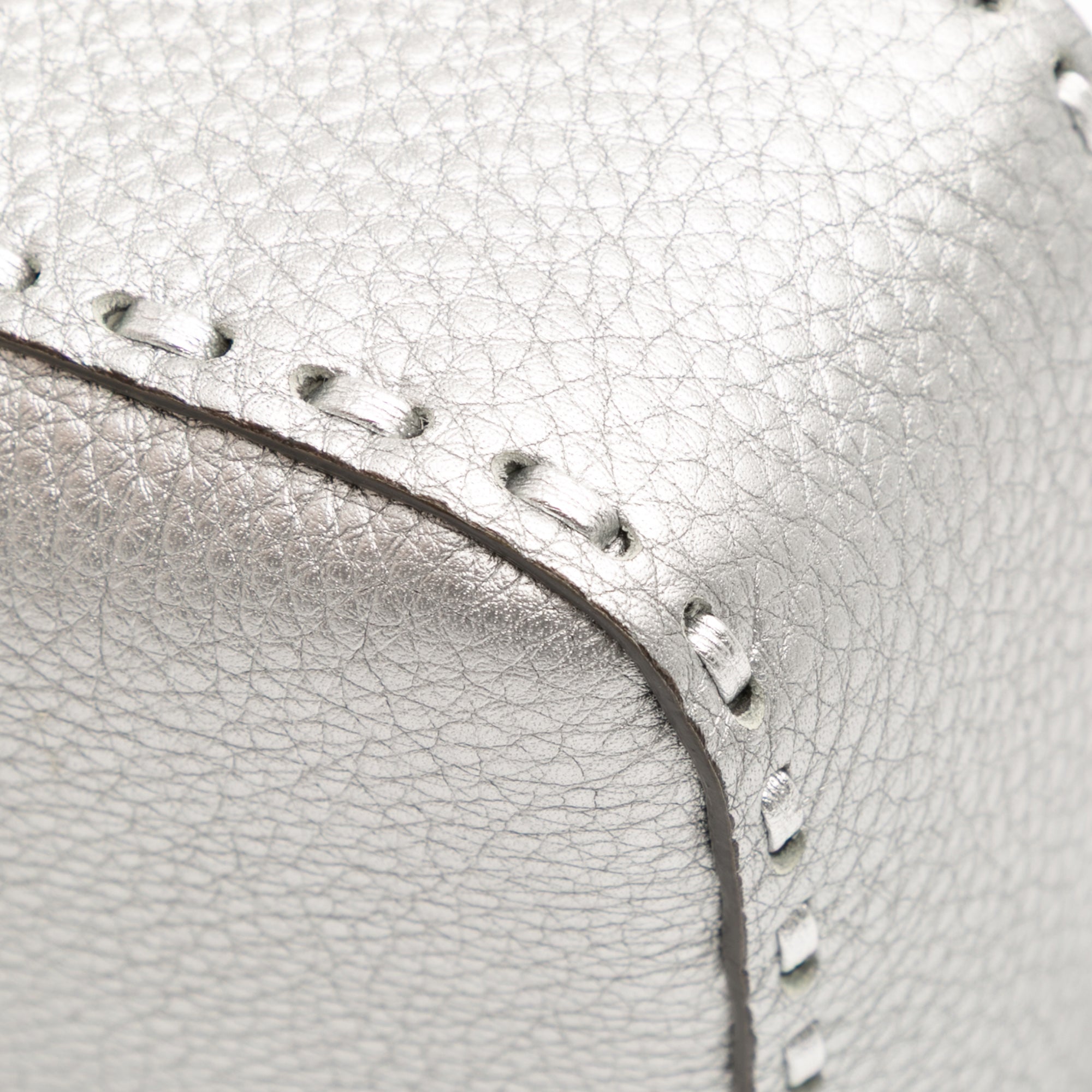 Leather Selleria Baguette Satchel