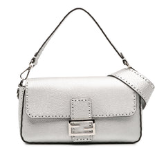 Leather Selleria Baguette Satchel