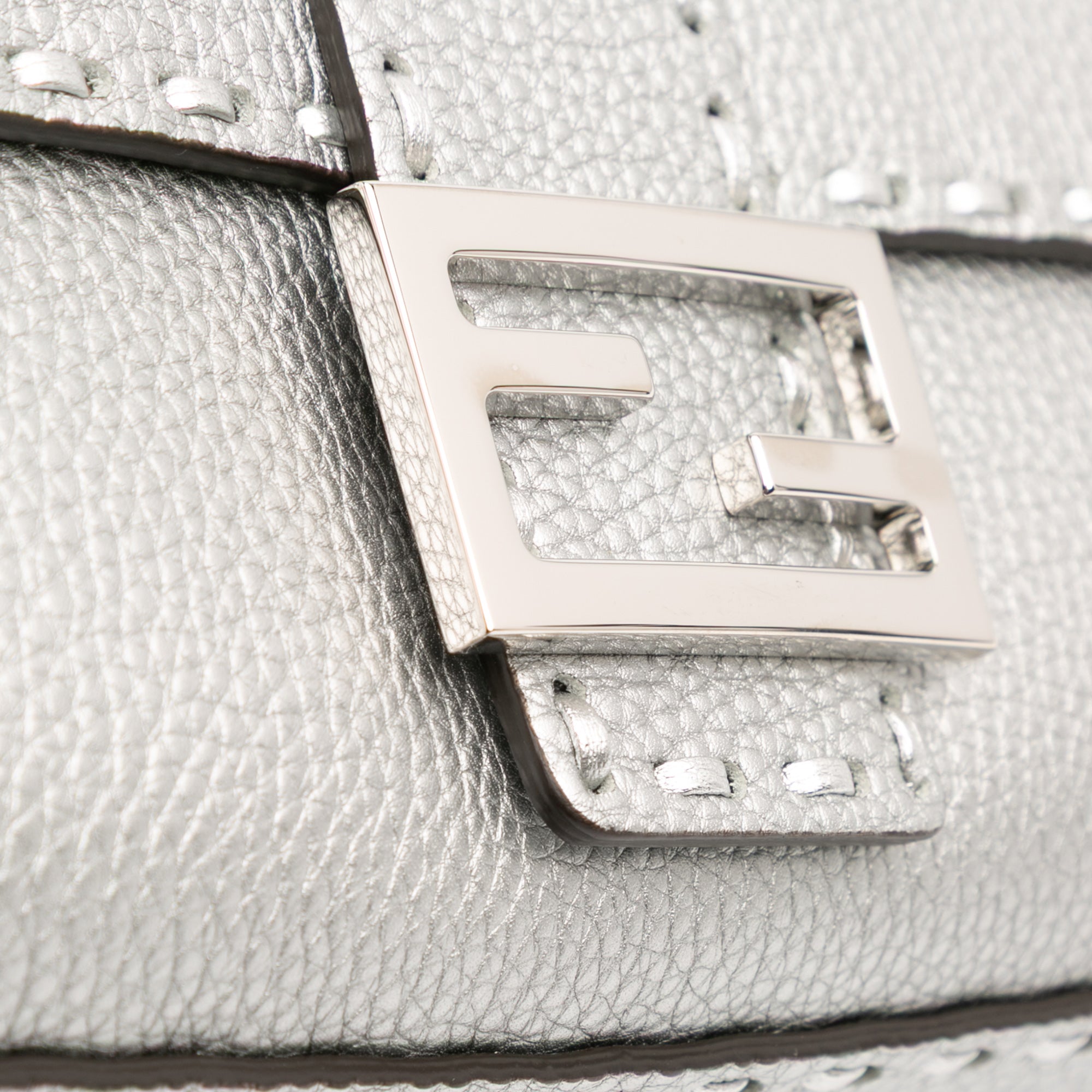 Leather Selleria Baguette Satchel