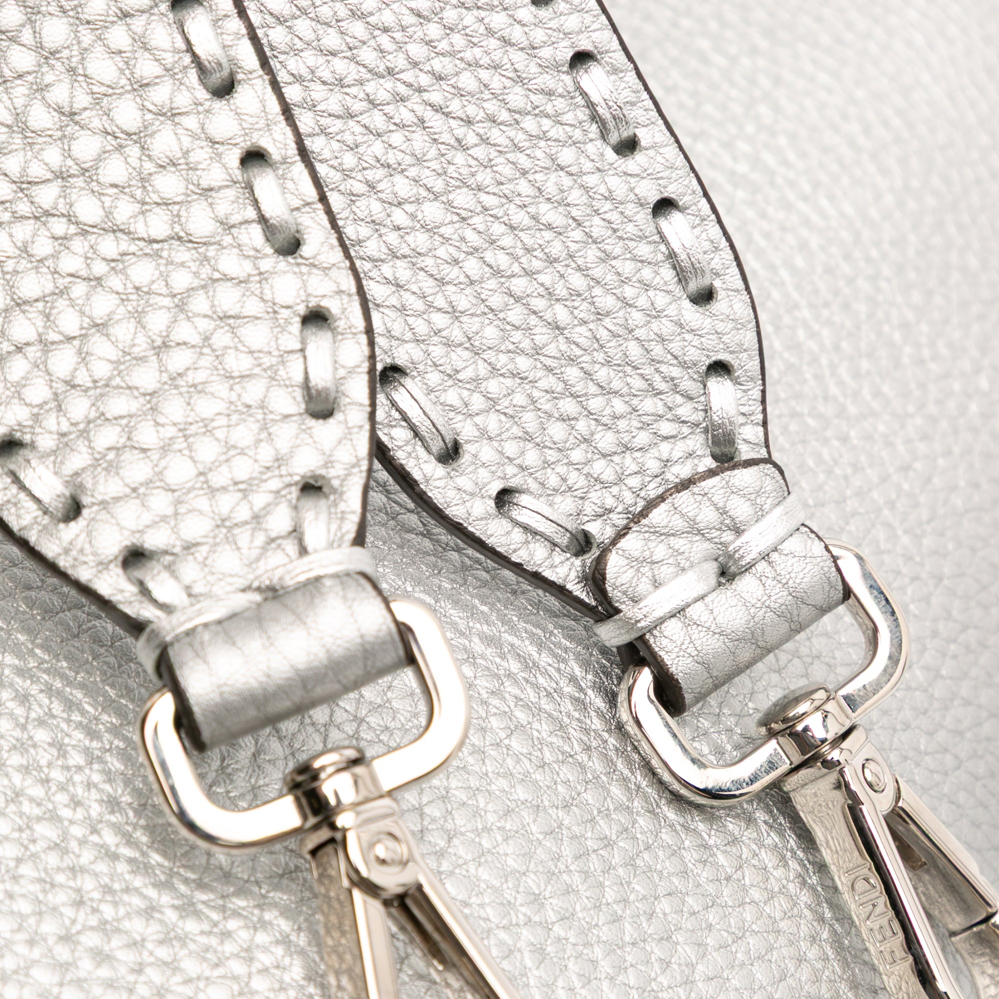 Leather Selleria Baguette Satchel