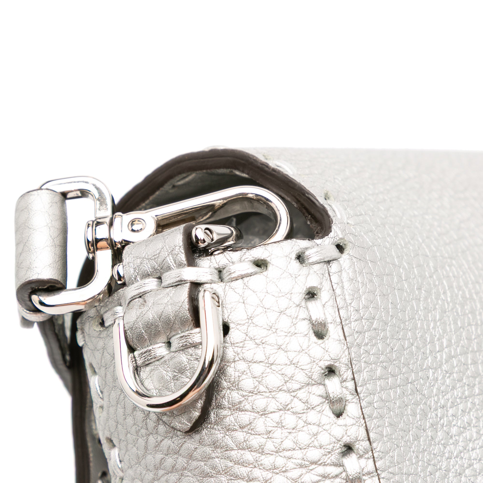 Leather Selleria Baguette Satchel