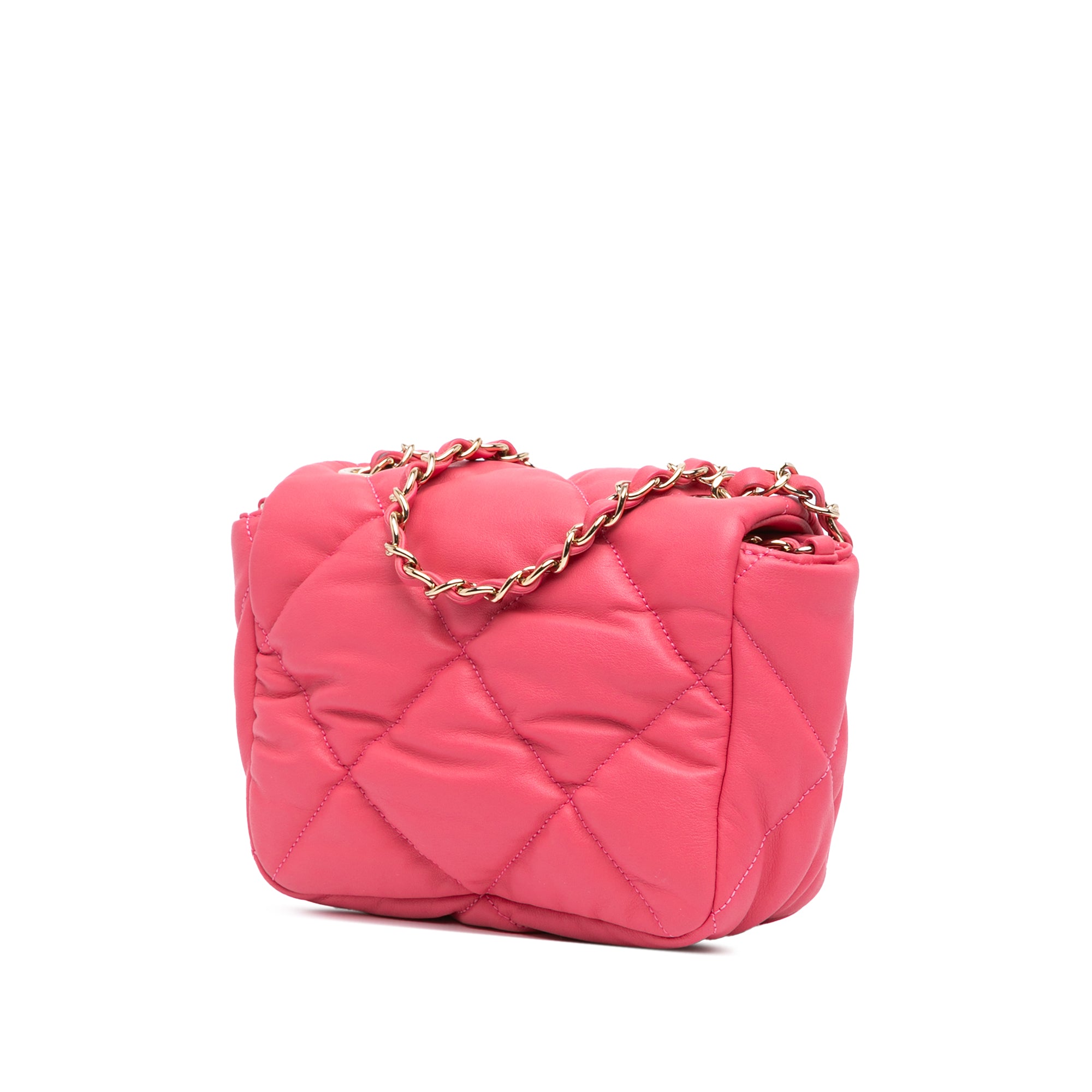 Mini Quilted Calfskin Bubbly Flap