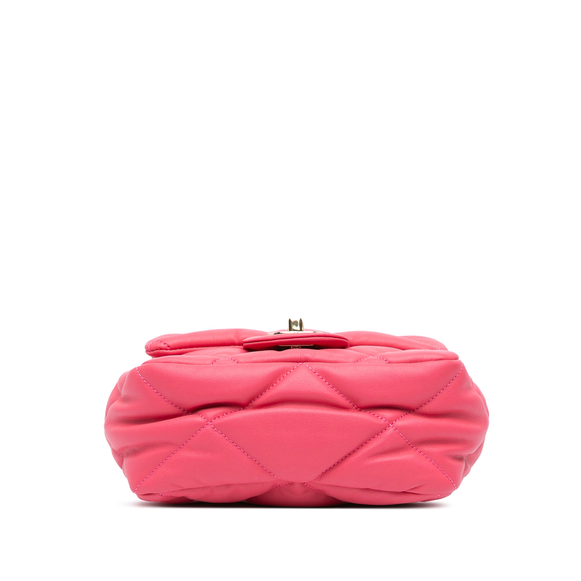 Mini Quilted Calfskin Bubbly Flap