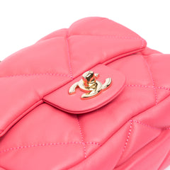 Mini Quilted Calfskin Bubbly Flap