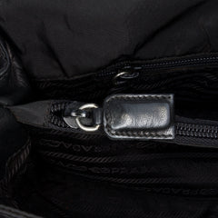 Tessuto and Nappa Double Buckle Messenger Bag