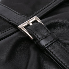 Tessuto and Nappa Double Buckle Messenger Bag