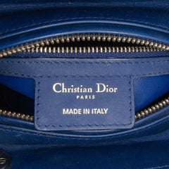 Medium Ultra Matte Calfskin Cannage Embossed Lady Dior