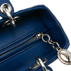 Medium Ultra Matte Calfskin Cannage Embossed Lady Dior