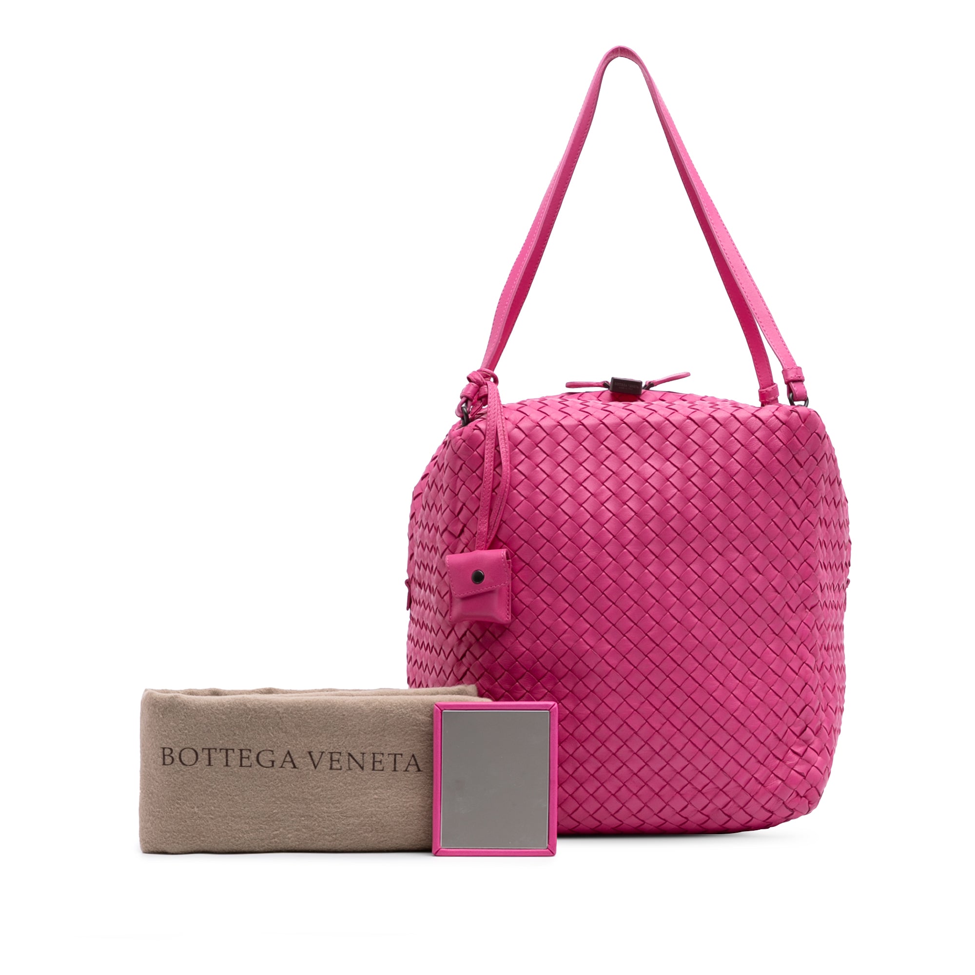 Nappa Intrecciato Cube Shoulder Bag