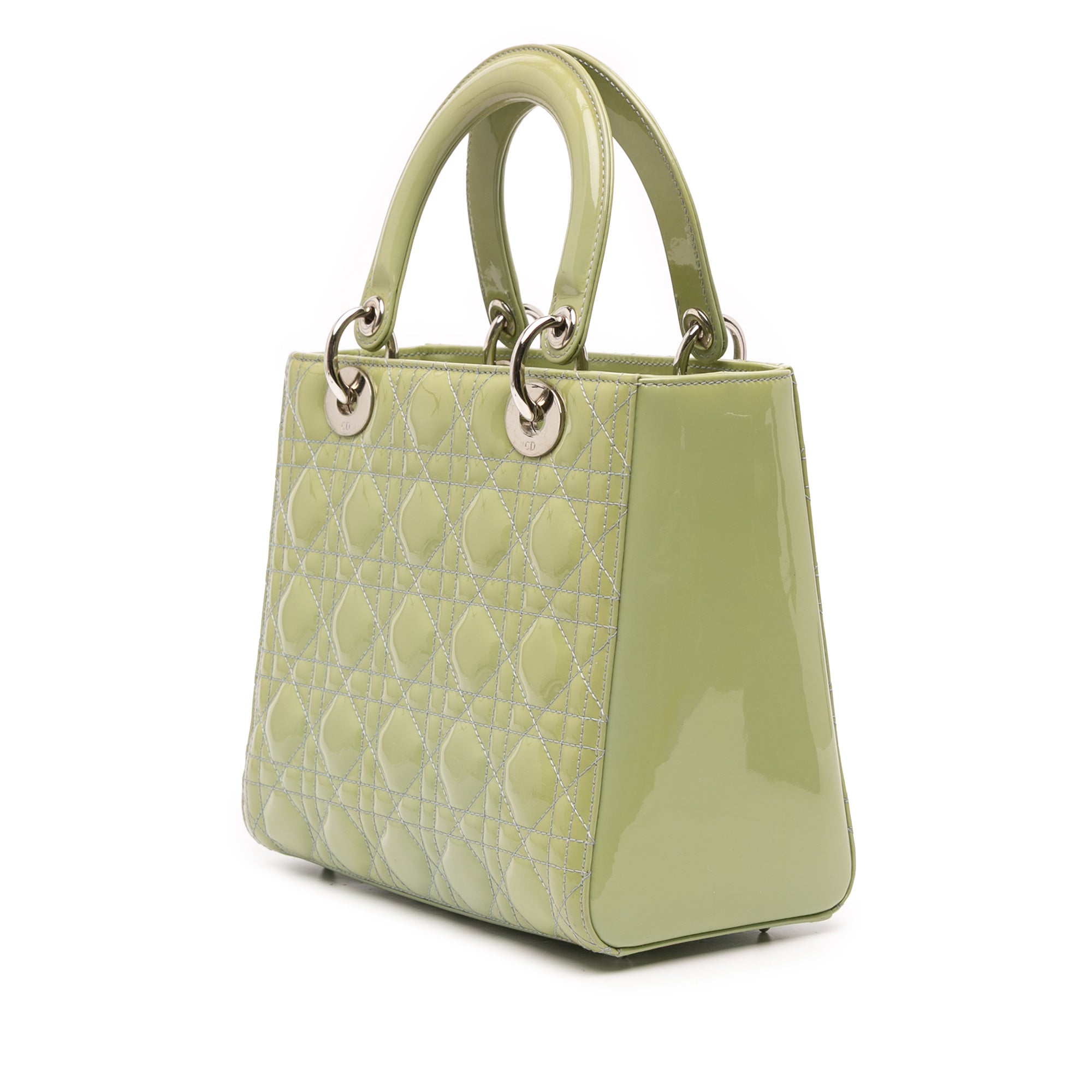 Medium Patent Cannage Lady Dior