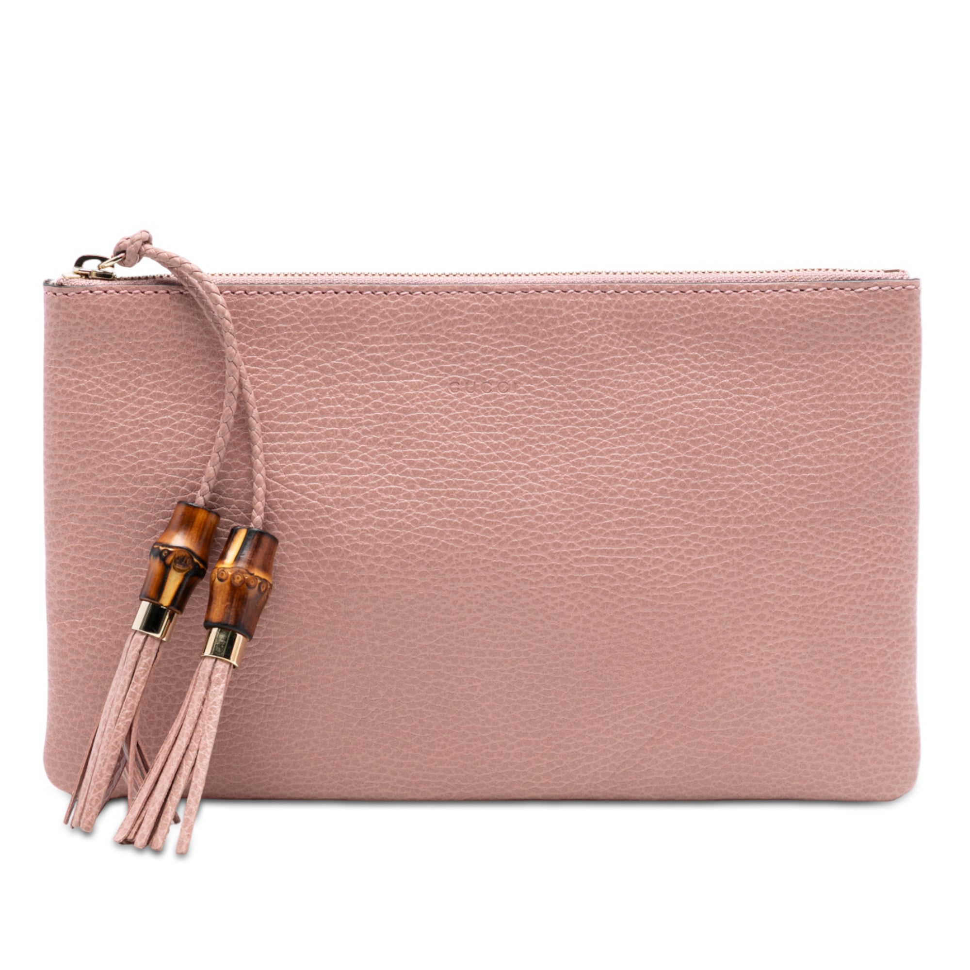 Calfskin Bamboo Clutch