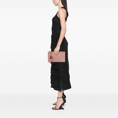 Calfskin Bamboo Clutch