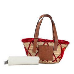 Small Animal Embroidered Raffia Basket Tote_8