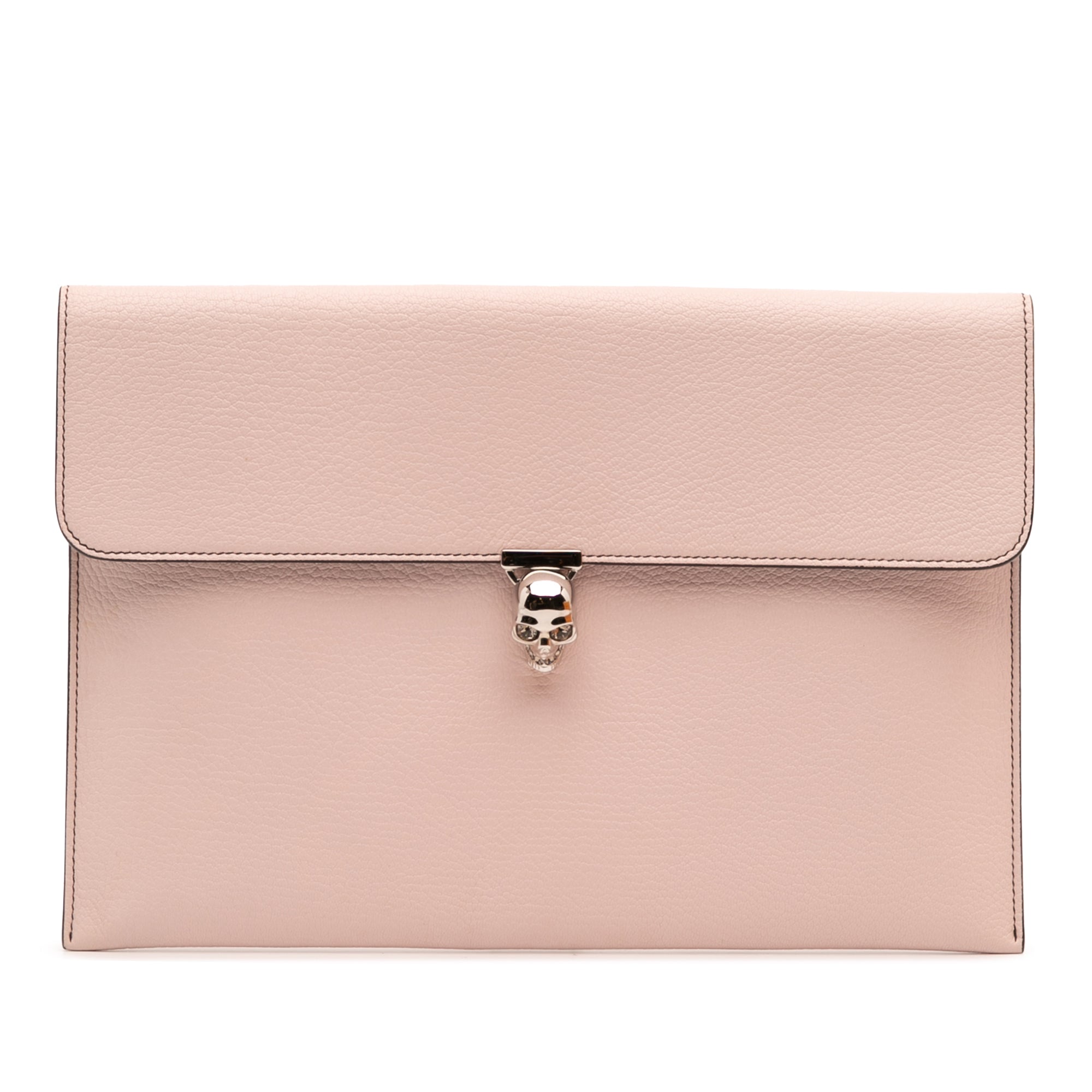 Leather Skull Clutch