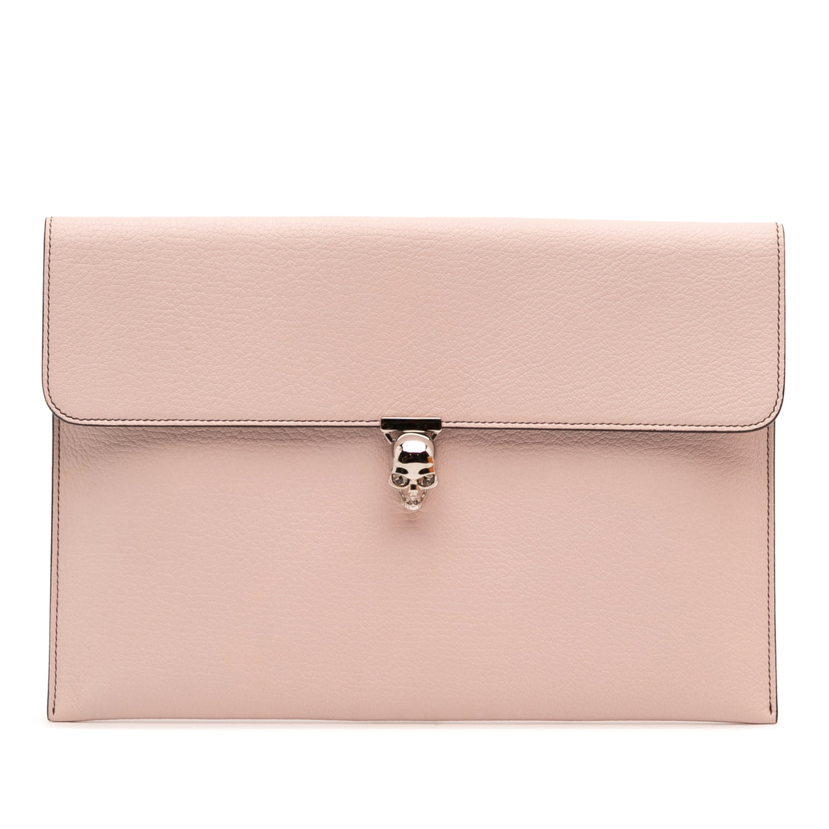 Leather Skull Clutch