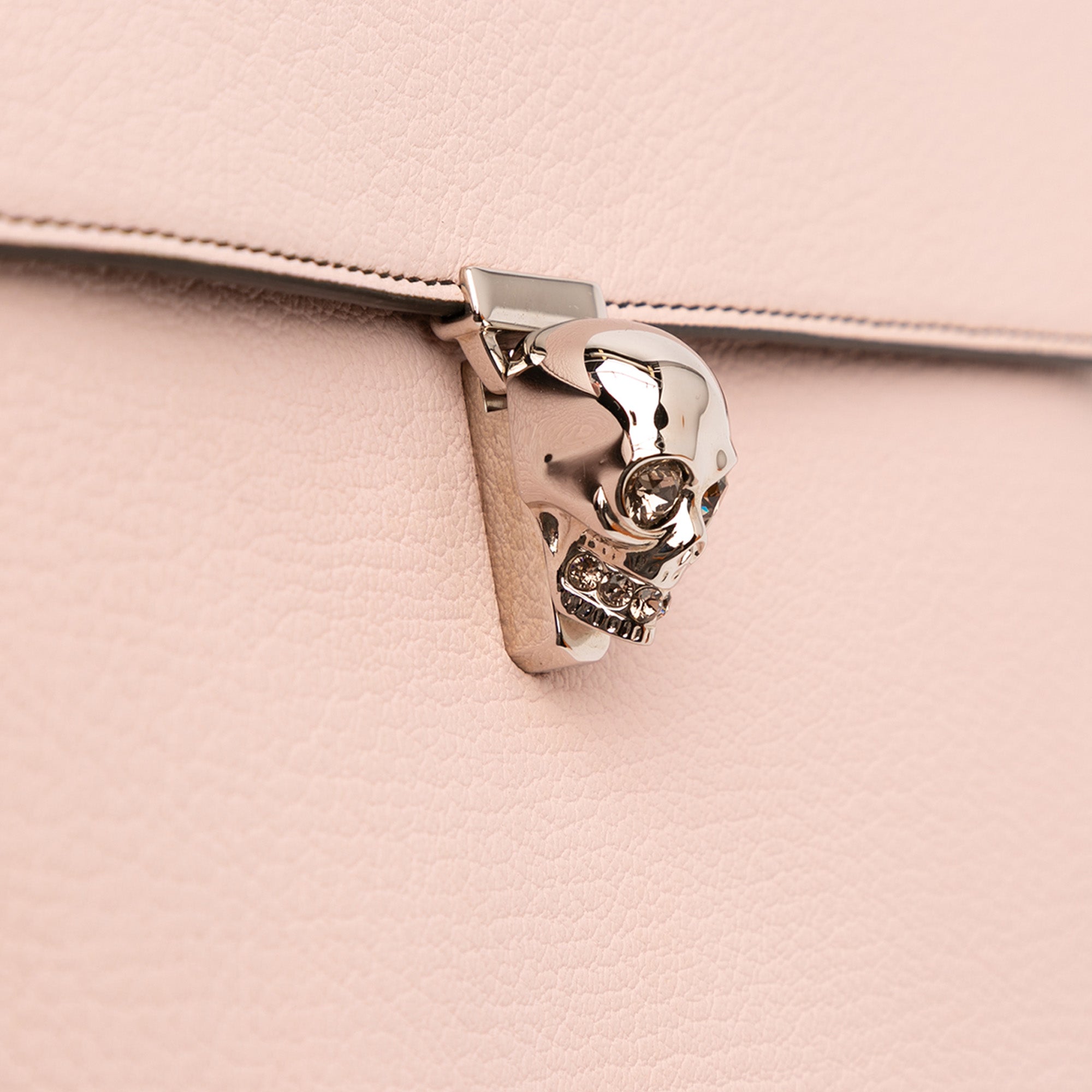 Leather Skull Clutch