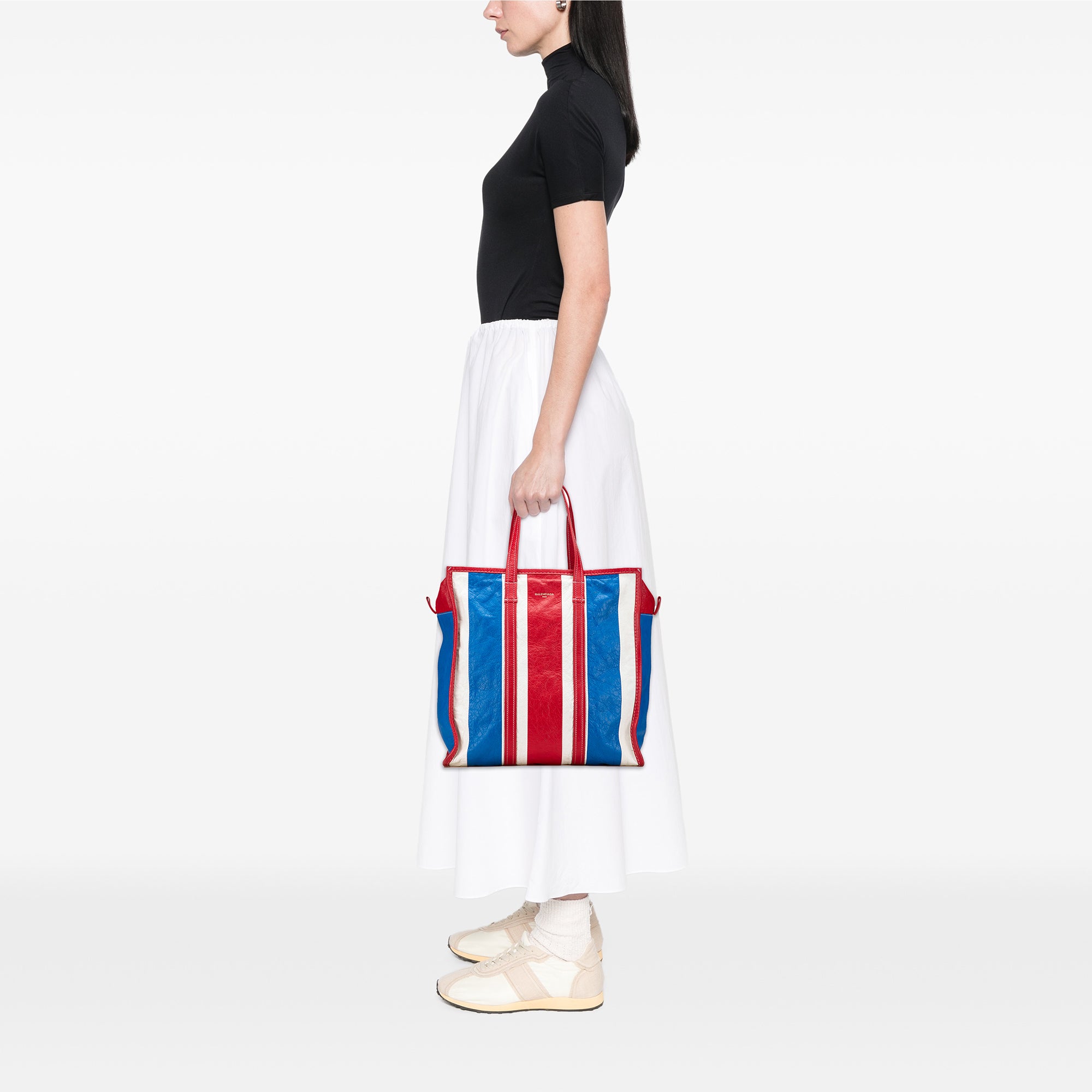 M Lambskin Bazar Shopper Satchel
