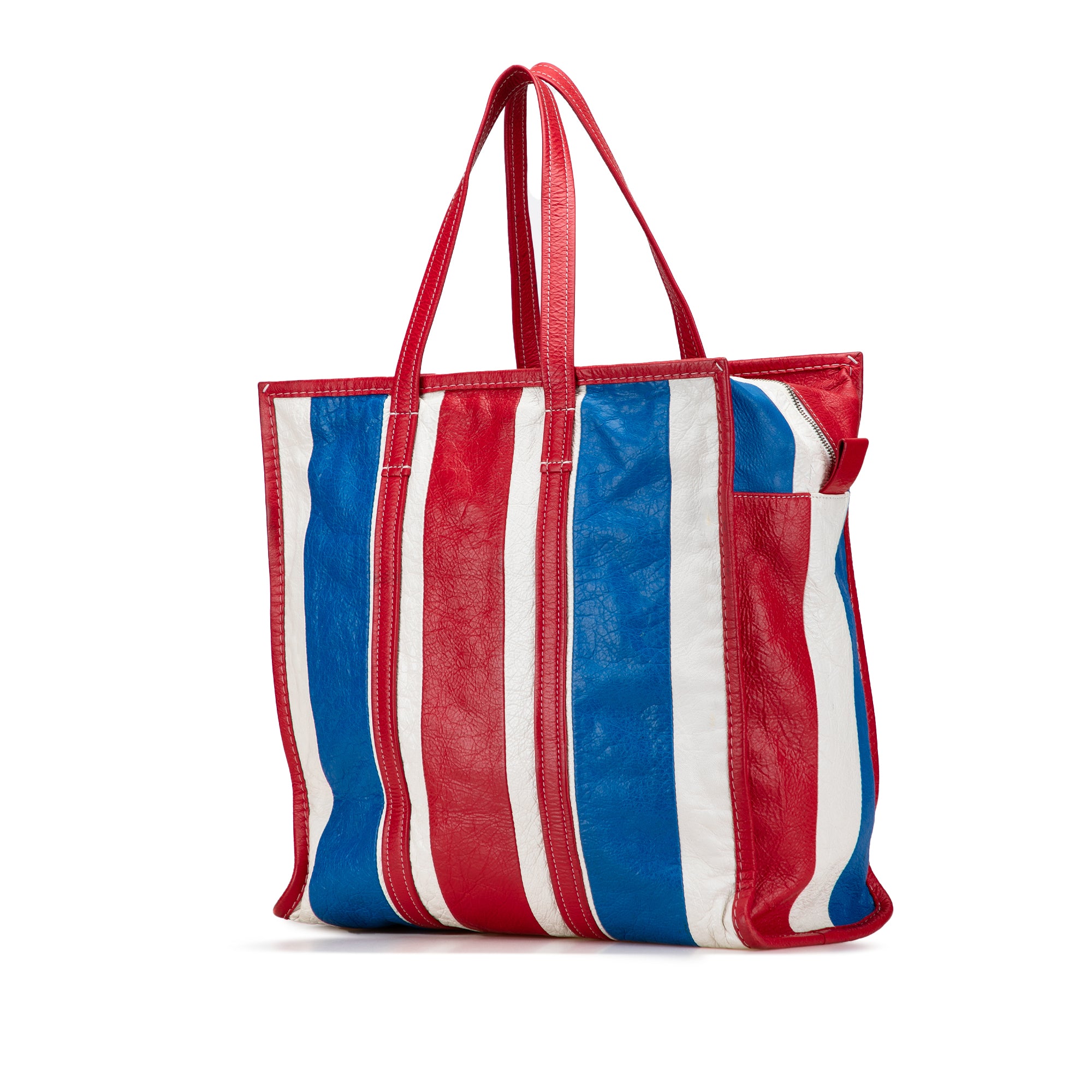 M Lambskin Bazar Shopper Satchel