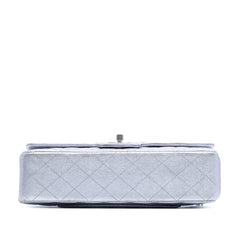 Medium Classic Metallic Calfskin Double Flap