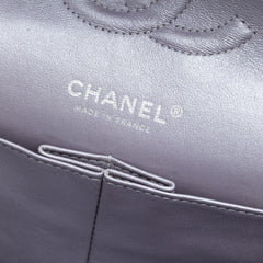 Medium Classic Metallic Calfskin Double Flap