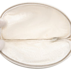 CC Canvas and Metallic Calfskin No. 5 Wristlet Pouch