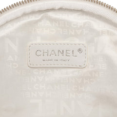 CC Canvas and Metallic Calfskin No. 5 Wristlet Pouch