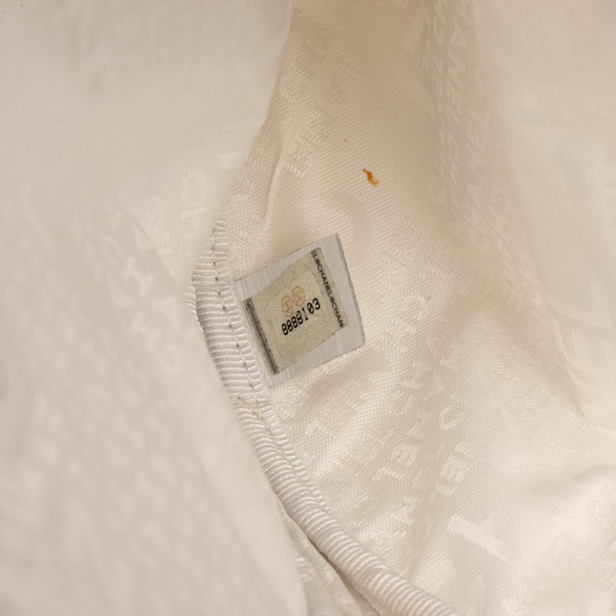 CC Canvas and Metallic Calfskin No. 5 Wristlet Pouch