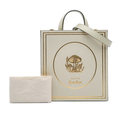 Garden Calfskin Mushrooms Vertical Shopping Tote