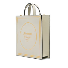 Garden Calfskin Mushrooms Vertical Shopping Tote