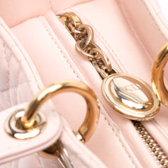 Large Lambskin Cannage Lady Dior