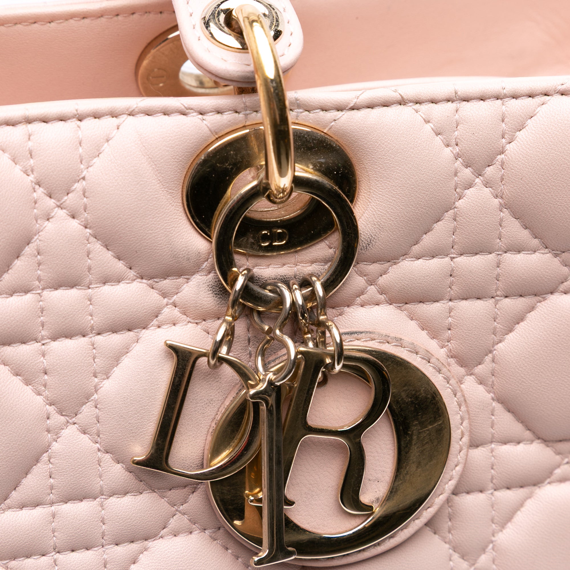 Large Lambskin Cannage Lady Dior