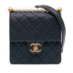 Small Lambskin Chic Pearls Flap