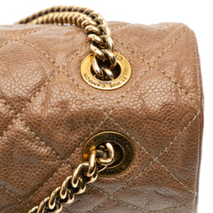 Large Quilted Caviar Shiva Flap